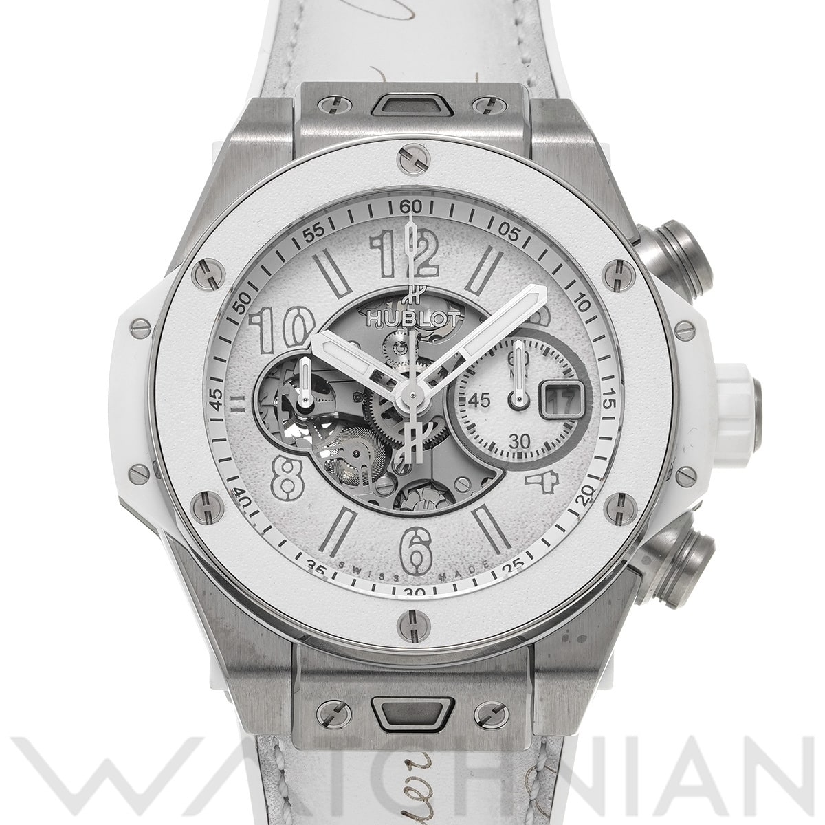 ウブロ ビッグバン ウニコ ベルルッティ 421.NE.0500.VR.JBER22  ホワイト メンズ 時計 【中古】【wristwatch】