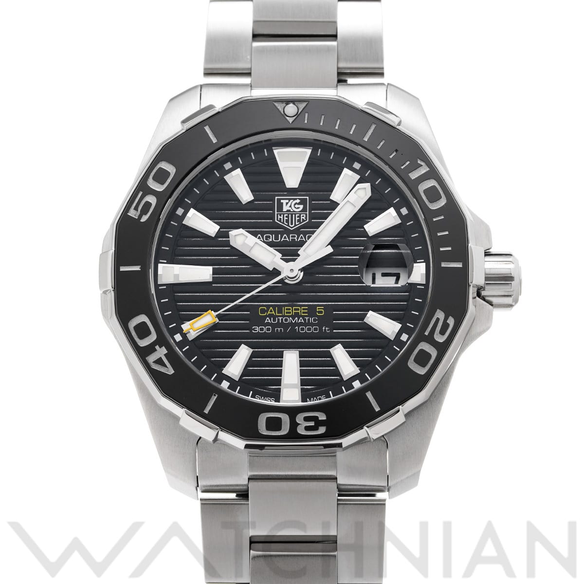 タグ ホイヤー アクアレーサー キャリバー5 WAY211A.BA0928 ブラック メンズ 時計 【中古】【wristwatch】