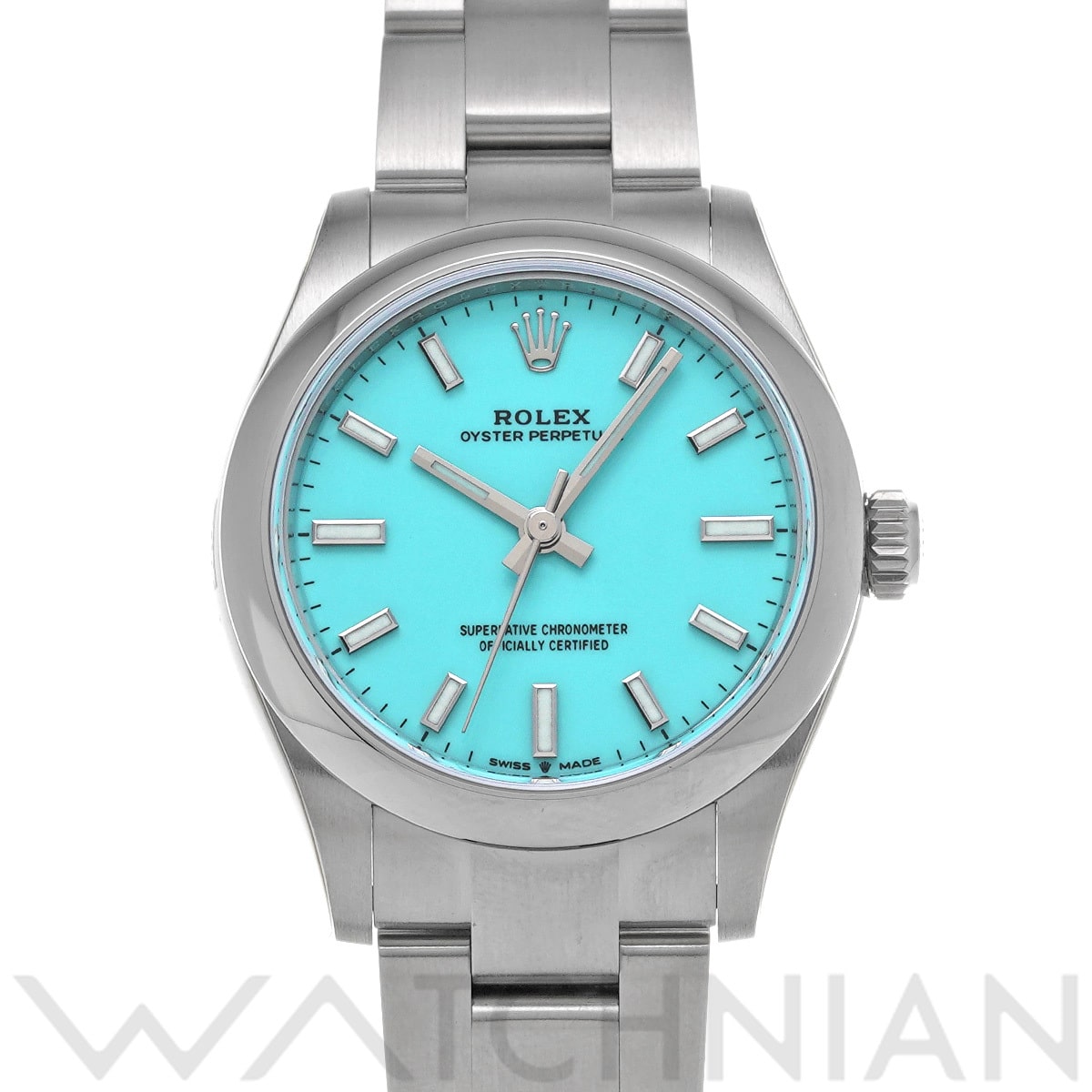 ロレックス オイスターパーペチュアル 31 277200 ターコイズブルー ユニセックス 時計 【中古】【wristwatch】