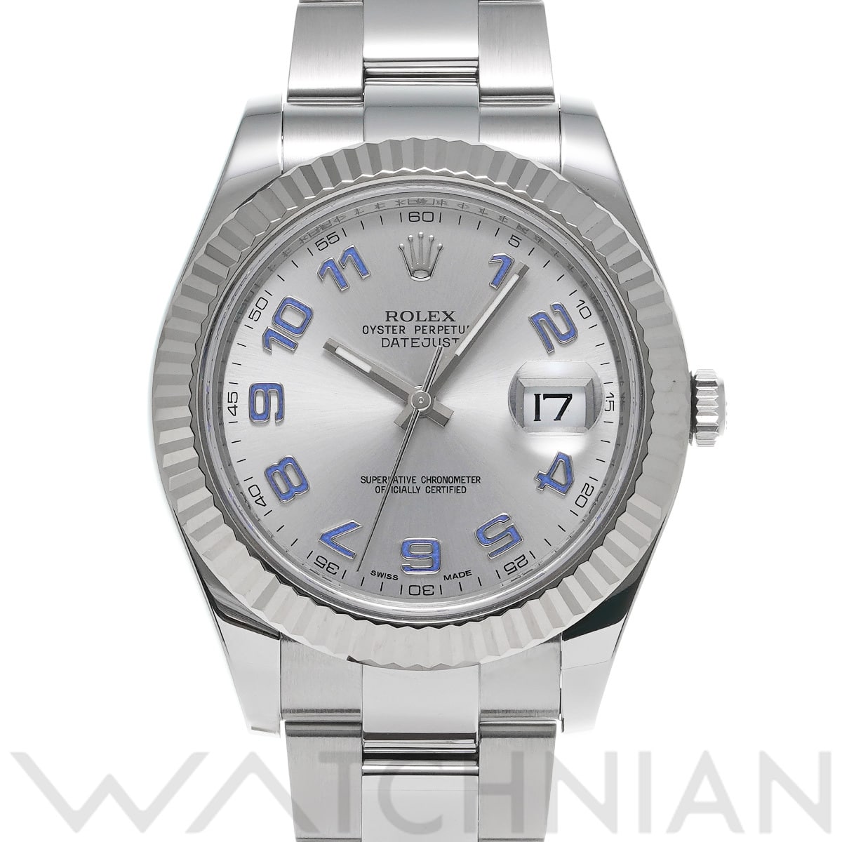 ロレックス デイトジャスト II 116334 シルバー メンズ 時計 【中古】【wristwatch】