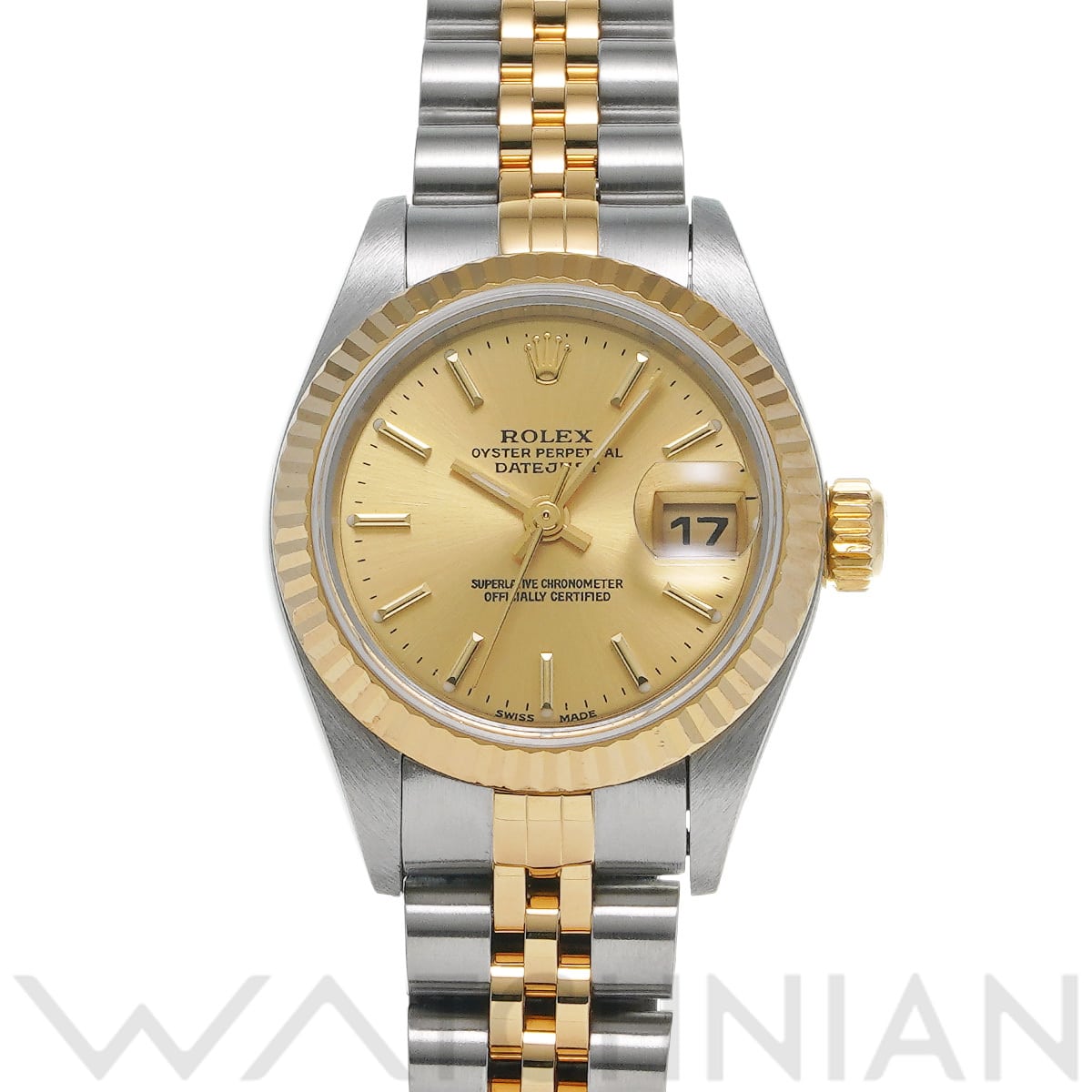 ロレックス デイトジャスト 79173 シャンパン レディース 時計 【中古】【wristwatch】