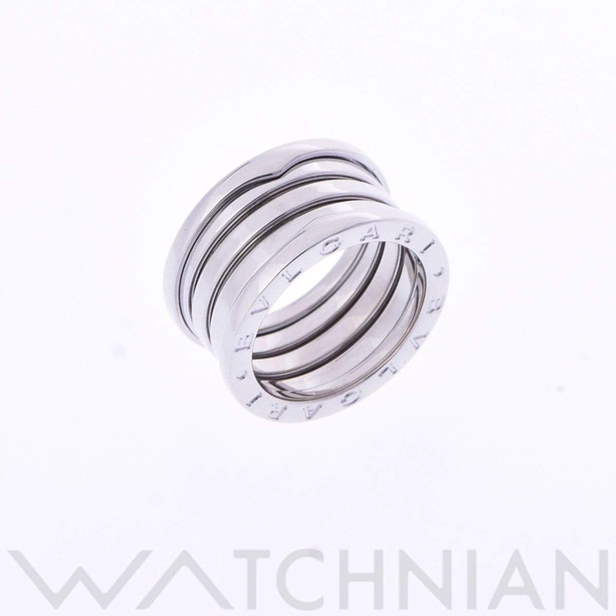 ブルガリ B.ZERO1 リング #53 シルバー K18ホワイトゴールド WG レディース ジュエリー 【中古】【jewelry】