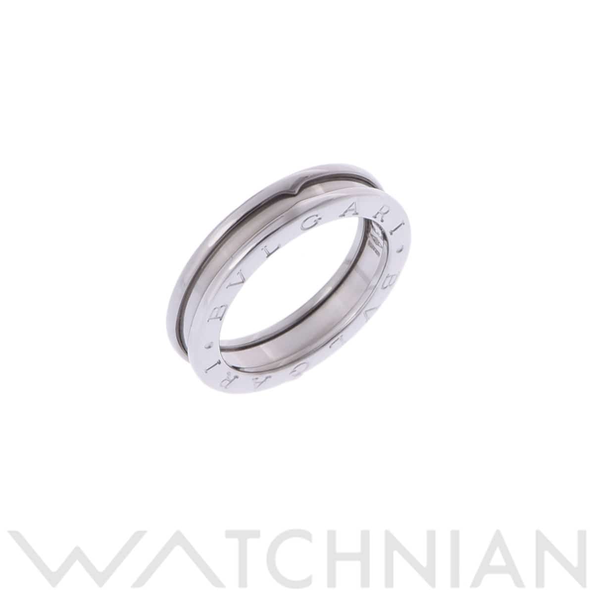 ブルガリ B.ZERO1 ナローリング #53 シルバー K18ホワイトゴールド WG レディース ジュエリー 【中古】【jewelry】