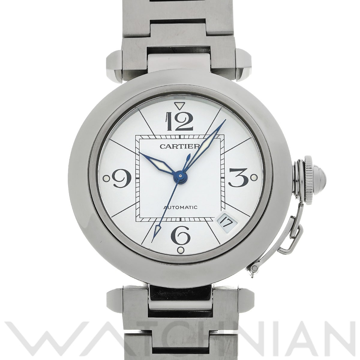 カルティエ パシャC W31074M7 ホワイト ユニセックス 時計 【中古】【wristwatch】