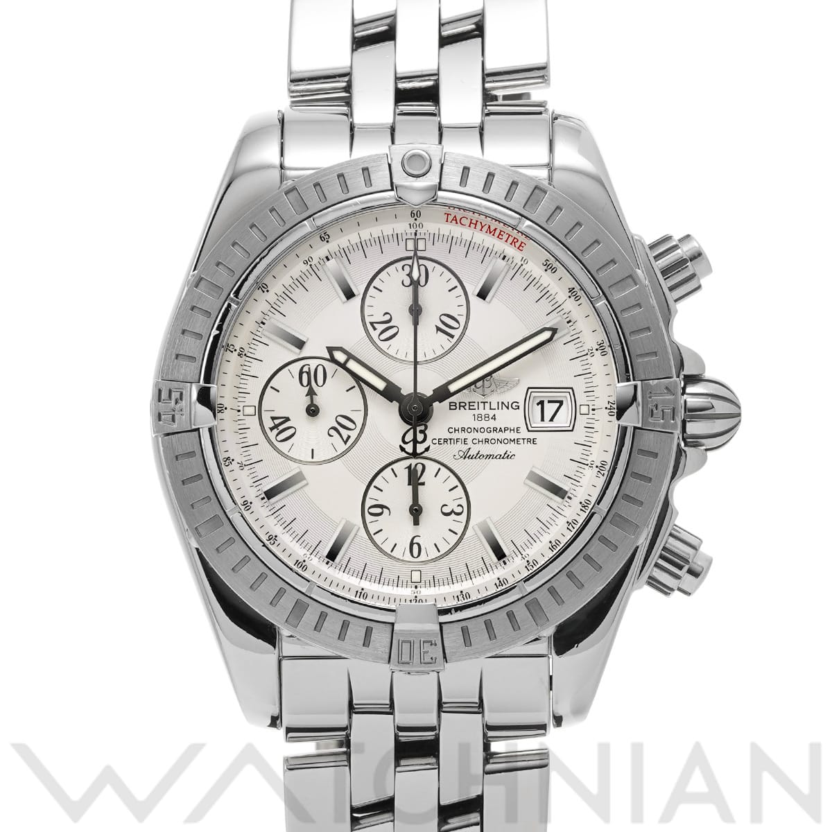 ブライトリング クロノマット エボリューション A156G69PA ホワイト メンズ 時計 【中古】【wristwatch】