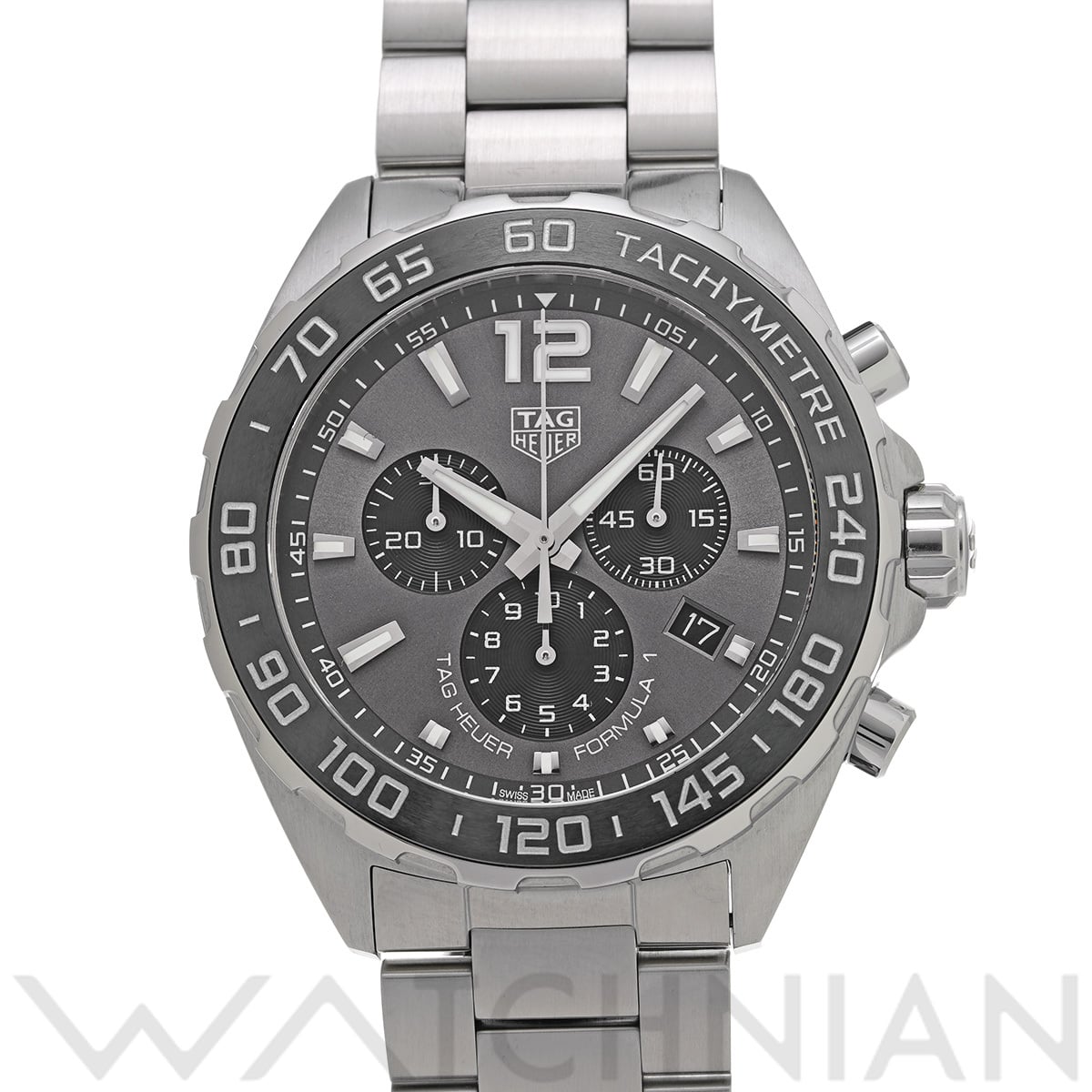 タグ ホイヤー フォーミュラ1 クォーツ クロノグラフ CAZ1011.BA0842 グレー/ブラック メンズ 時計 【中古】【wristwatch】