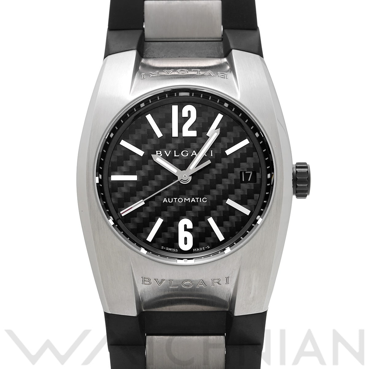ブルガリ エルゴン EG35S ブラック メンズ 時計 【中古】【wristwatch】
