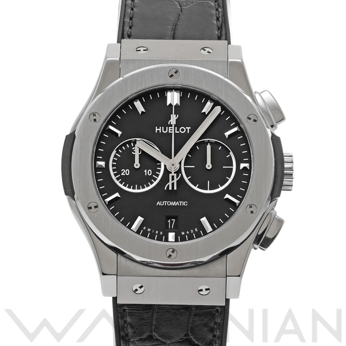 ウブロ クラシックフュージョン クロノグラフ チタニウム 541.NX.1171.LR マットブラック メンズ 時計 【中古】【wristwatch】