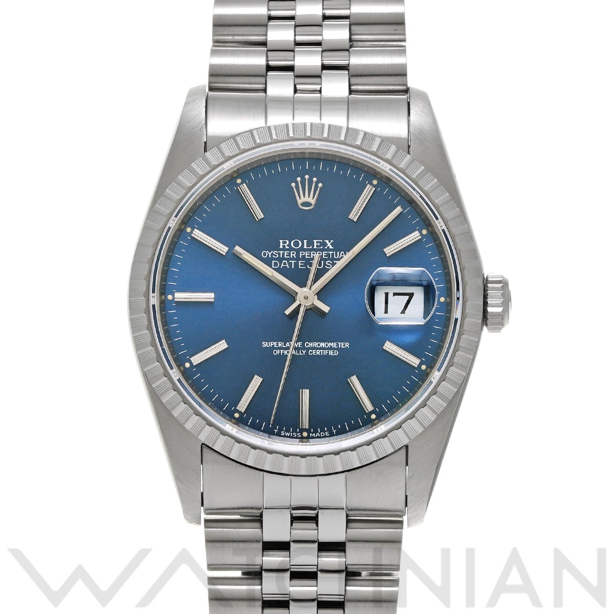 ロレックス デイトジャスト 16220 ブルー メンズ 時計 【中古】【wristwatch】