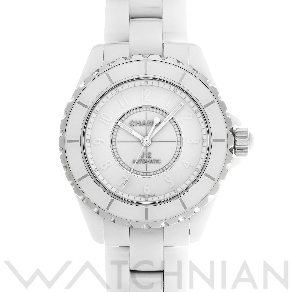 シャネル J12 ホワイトファントム H3443 ホワイト メンズ 時計 【中古】【wristwatch】