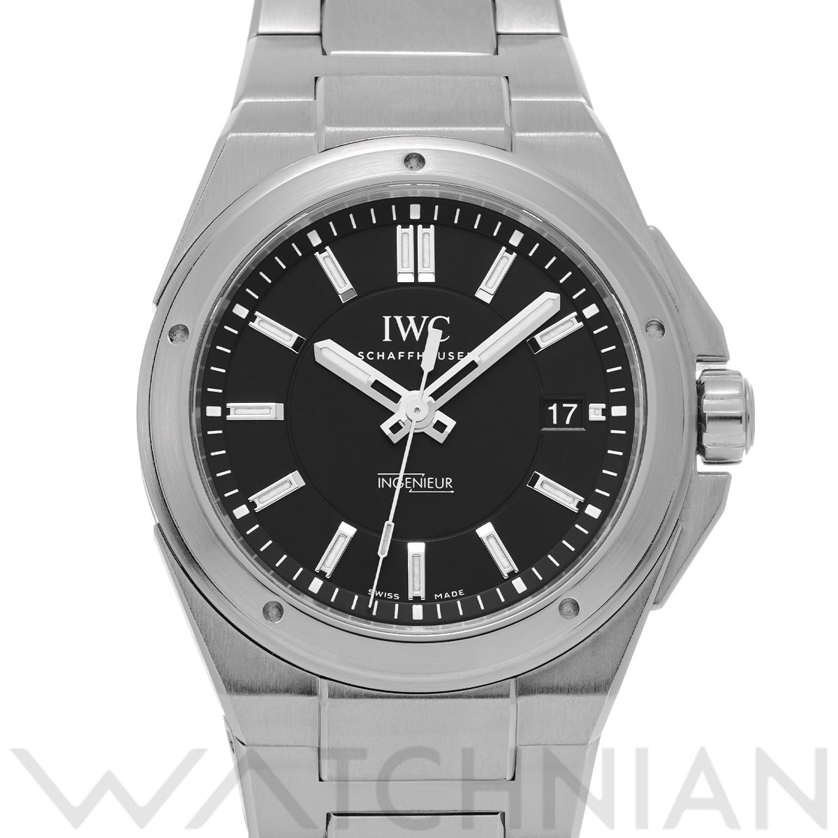 IWC インヂュニア オートマティック IW323902 ブラック メンズ 時計 【中古】【wristwatch】