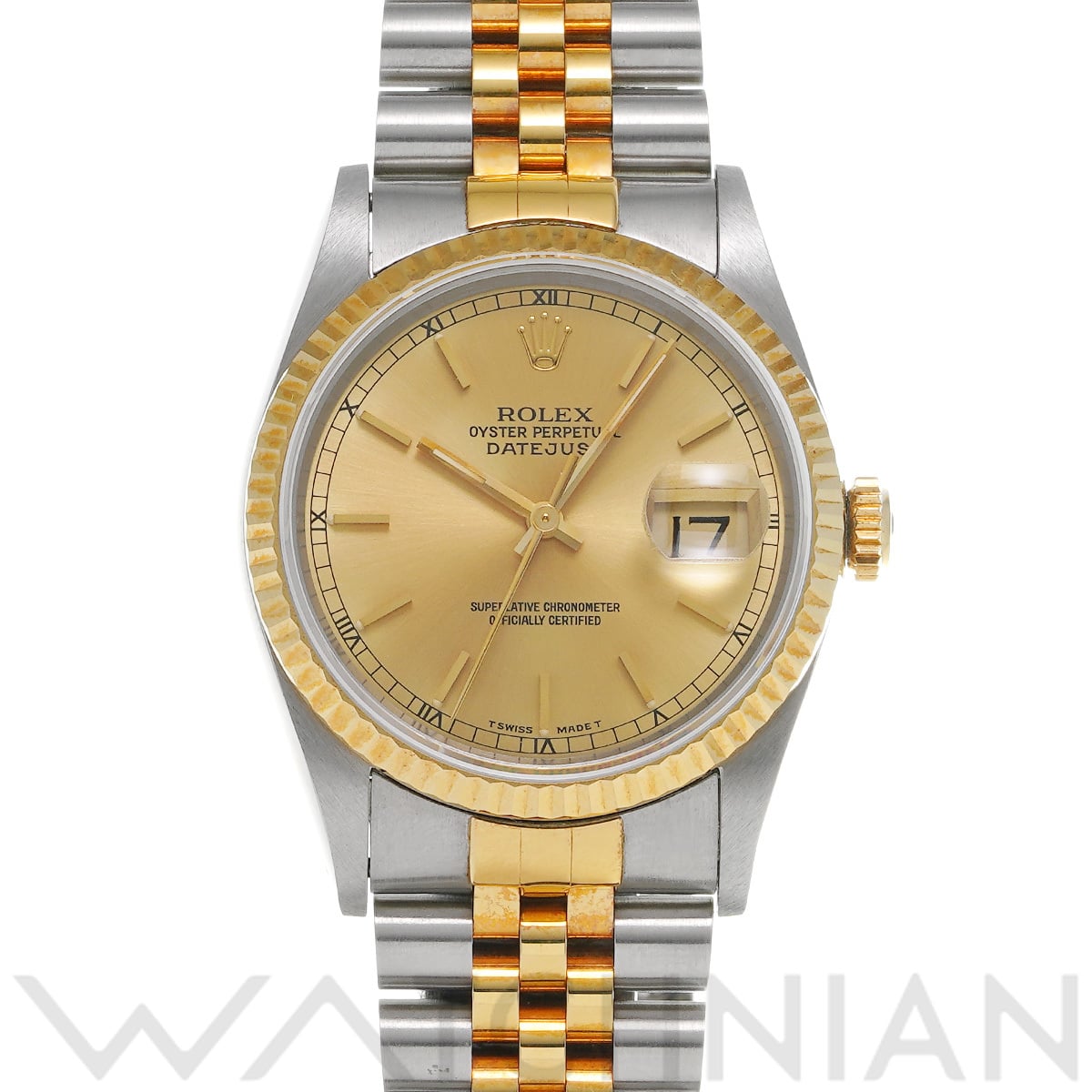 ロレックス デイトジャスト 16233 シャンパン メンズ 時計 【中古】【wristwatch】