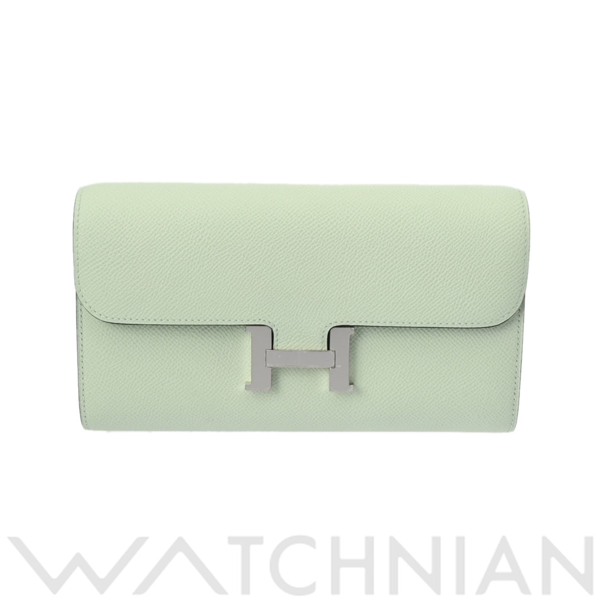 エルメス コンスタンスロング トゥーゴー ヴェールフィズ/パラジウム金具 ヴォーエプソン レディース 財布 【未使用】【purse】