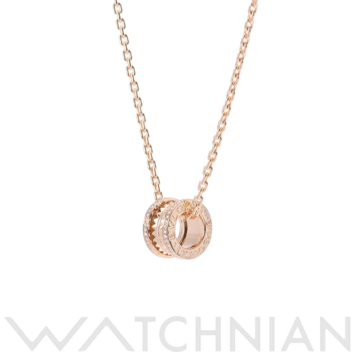 ブルガリ B.ZERO1 ロックネックレス パヴェ ゴールド K18イエローゴールド YG レディース ジュエリー 【中古】【jewelry】