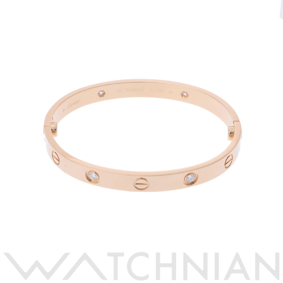 カルティエ ラブブレスレット #16 4PD ゴールド K18イエローゴールド YG レディース ジュエリー 【中古】【jewelry】