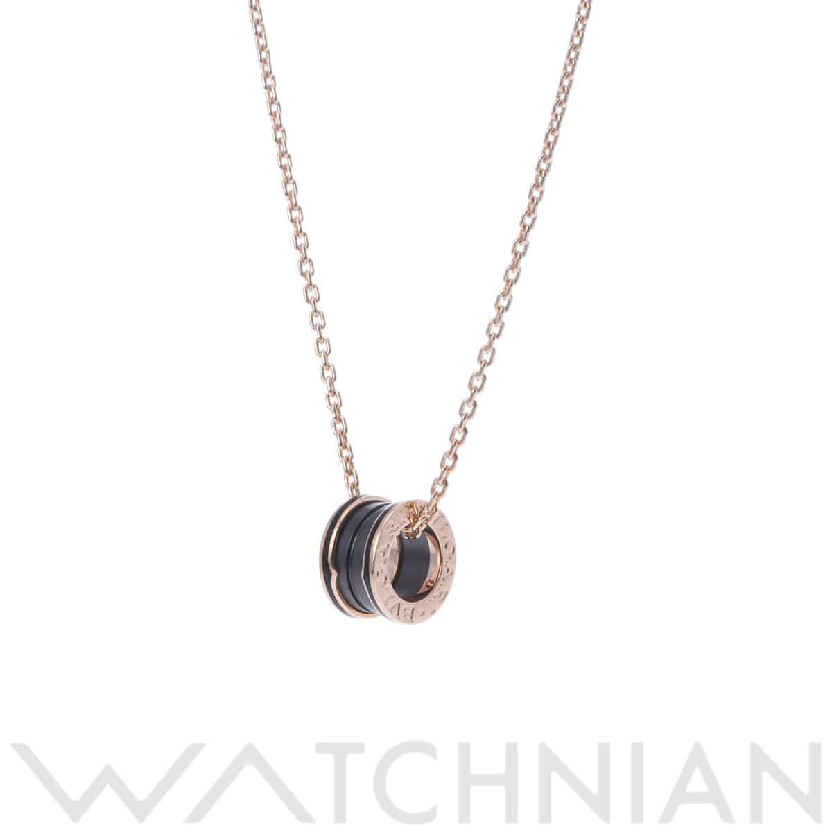 ブルガリ B.ZERO1 ネックレス　 ゴールド K18ピンクゴールド PG/ブラックセラミック レディース ジュエリー 【中古】【jewelry】