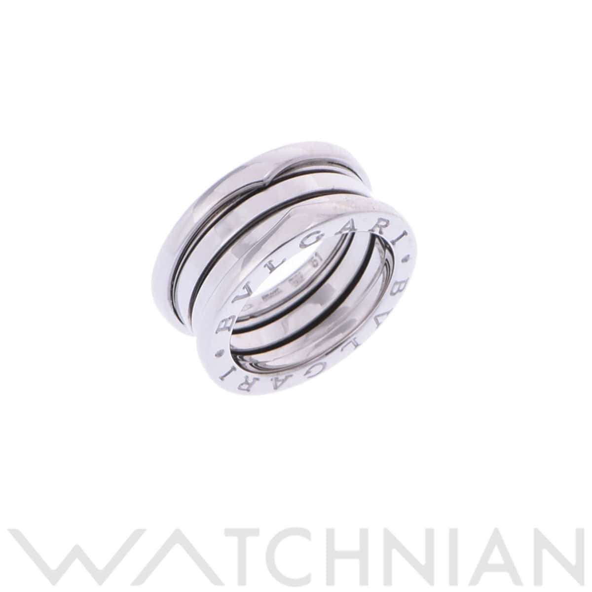 ブルガリ B.ZERO1 リング #51 シルバー K18ホワイトゴールド WG レディース ジュエリー 【中古】【jewelry】