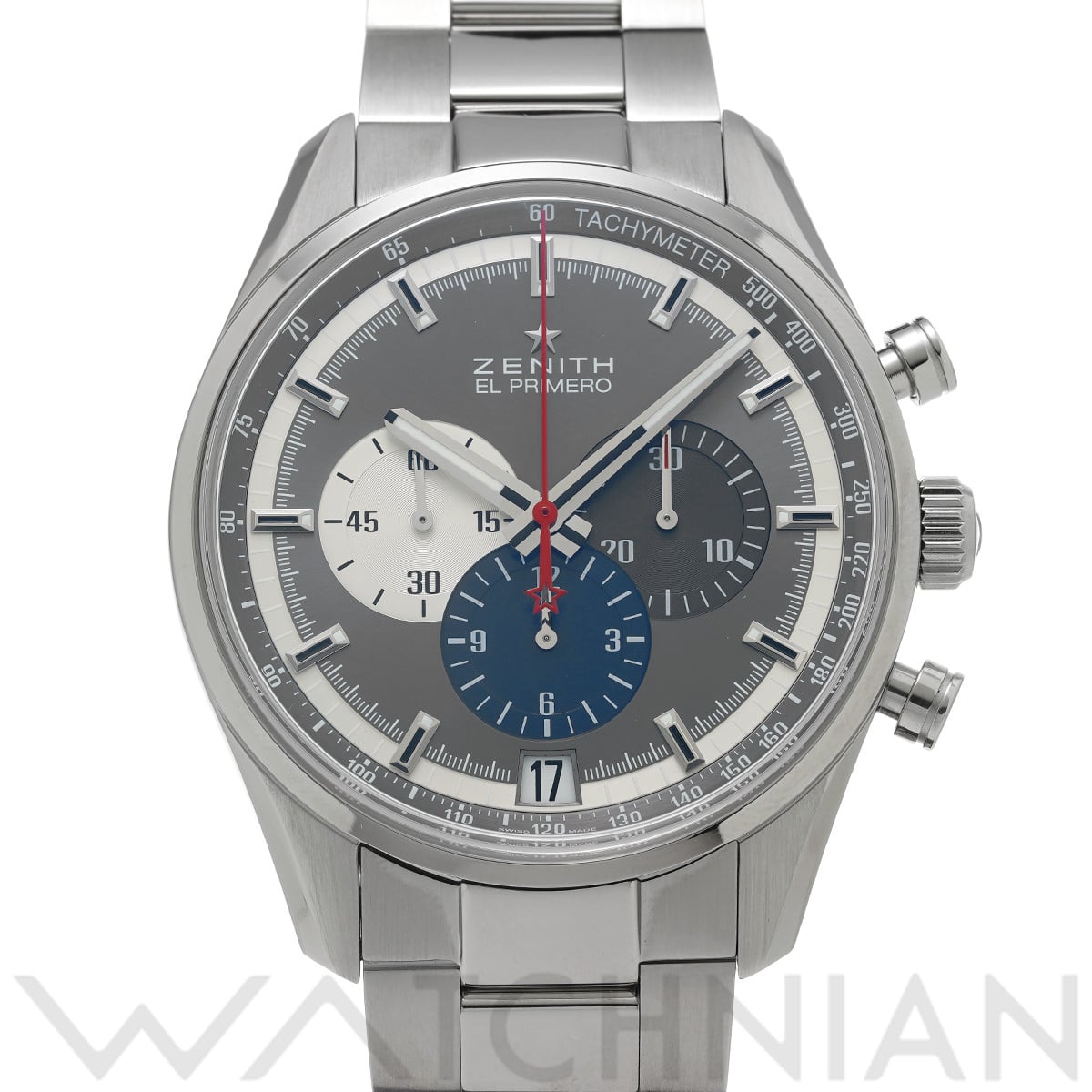 ゼニス エル・プリメロ 36000VPH 03.2040.400/26.M2040 グレー メンズ 時計 【中古】【wristwatch】