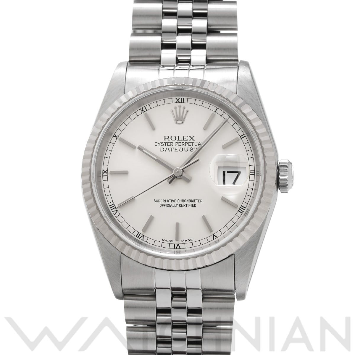 ロレックス デイトジャスト 16234 シルバー メンズ 時計 【中古】【wristwatch】