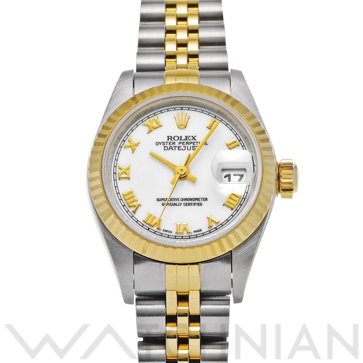 ロレックス デイトジャスト 79173 ホワイト レディース 時計 【中古】【wristwatch】