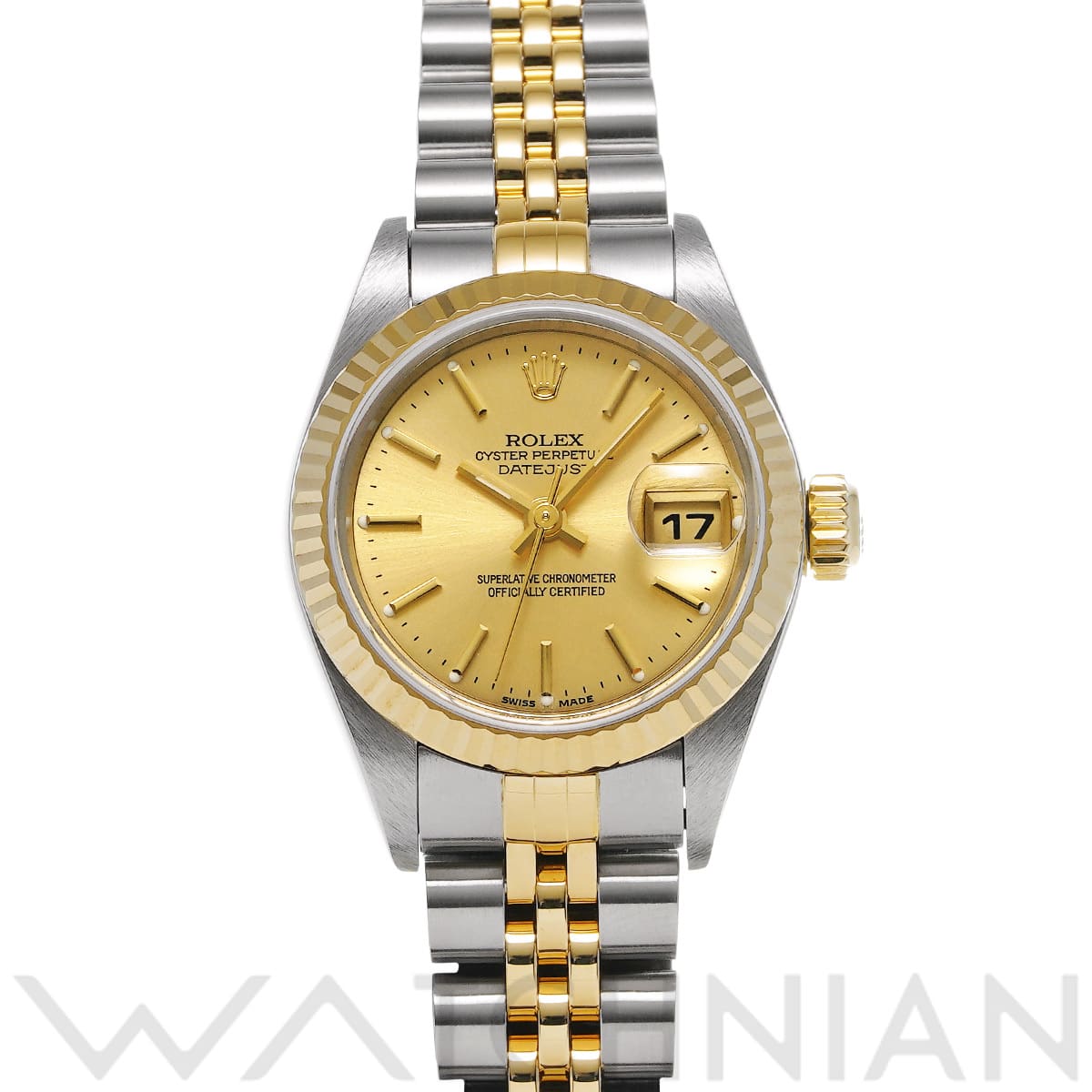 ロレックス デイトジャスト 79173 シャンパン レディース 時計 【中古】【wristwatch】