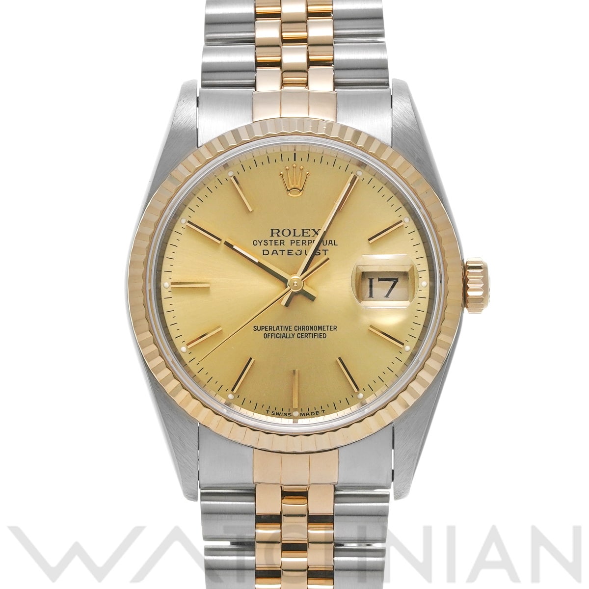 ロレックス デイトジャスト 16233 シャンパン メンズ 時計 【中古】【wristwatch】