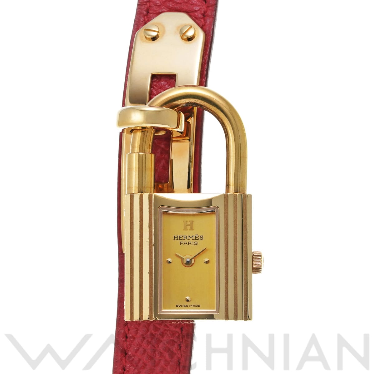 エルメス ケリーウォッチ KE1.210 シャンパン レディース 時計 【中古】【wristwatch】