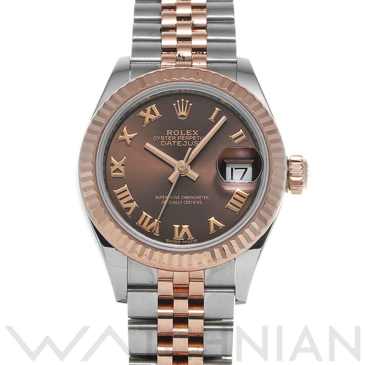 ロレックス レディ デイトジャスト 28 279171 チョコレート レディース 時計 【中古】【wristwatch】