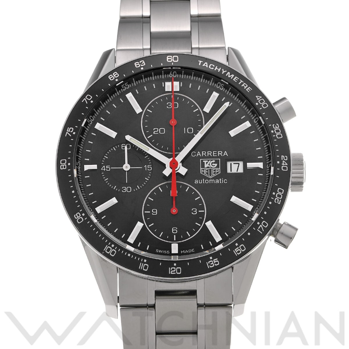 タグ ホイヤー カレラ キャリバー16 クロノグラフ CV2014.BA0794 ブラック メンズ 時計 【中古】【wristwatch】