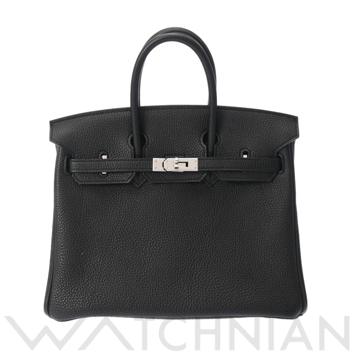 エルメス バーキン 25 ブラック/パラジウム金具 トゴ レディース バッグ 【中古】【bag】