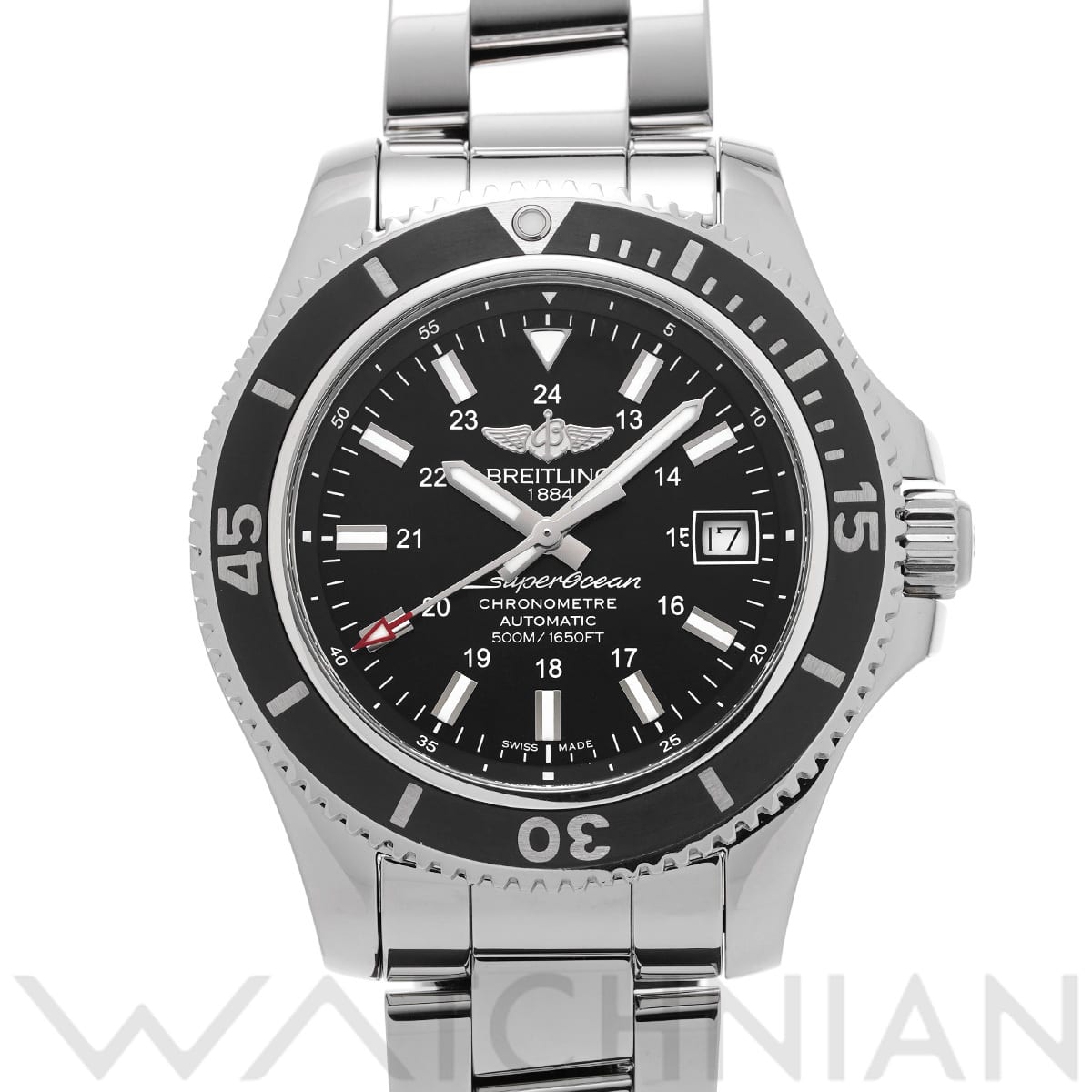 ブライトリング スーパーオーシャン II 42 A17365C9/BD67 ブラック メンズ 時計 【中古】【wristwatch】