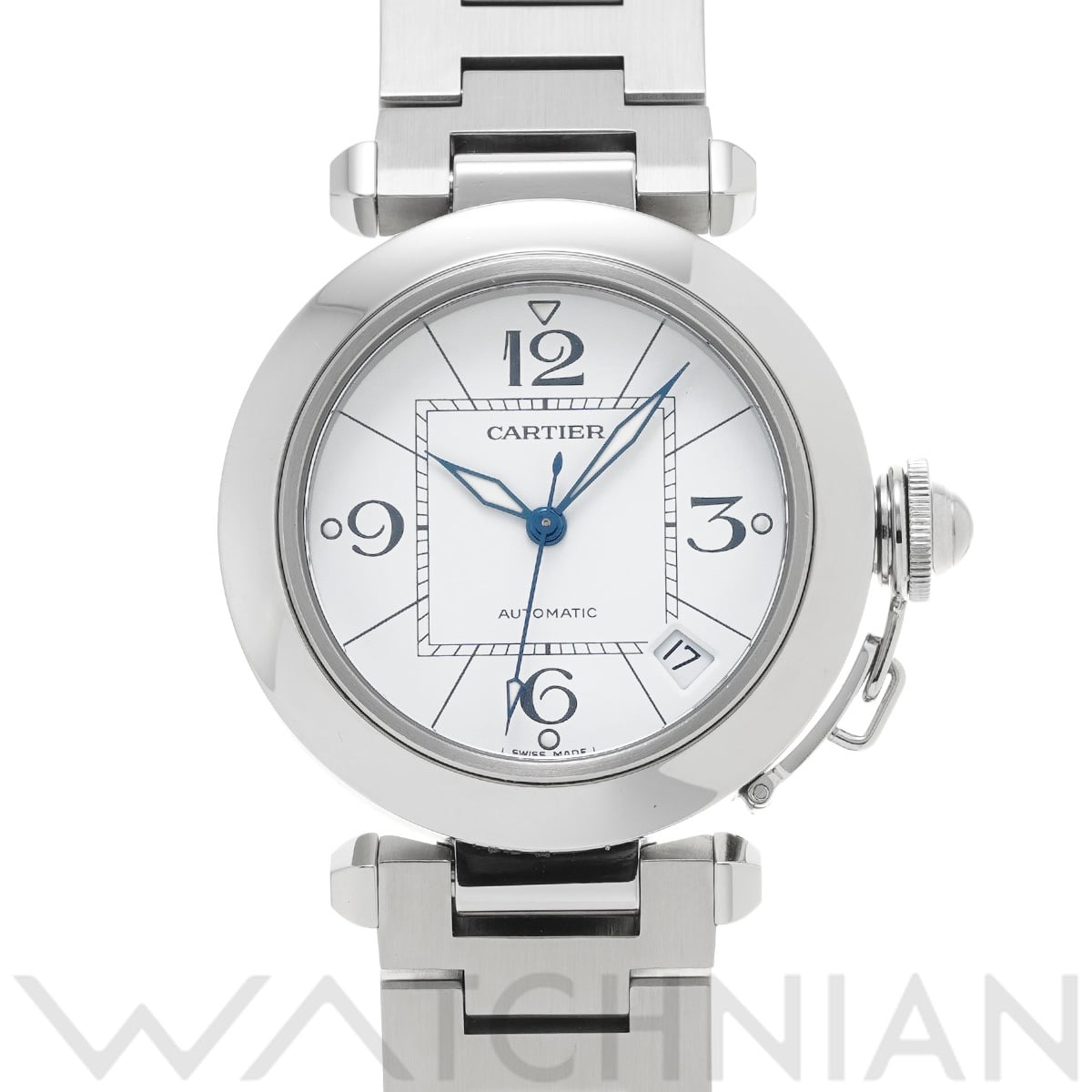 カルティエ パシャC W31074M7 ホワイト ユニセックス 時計 【中古】【wristwatch】
