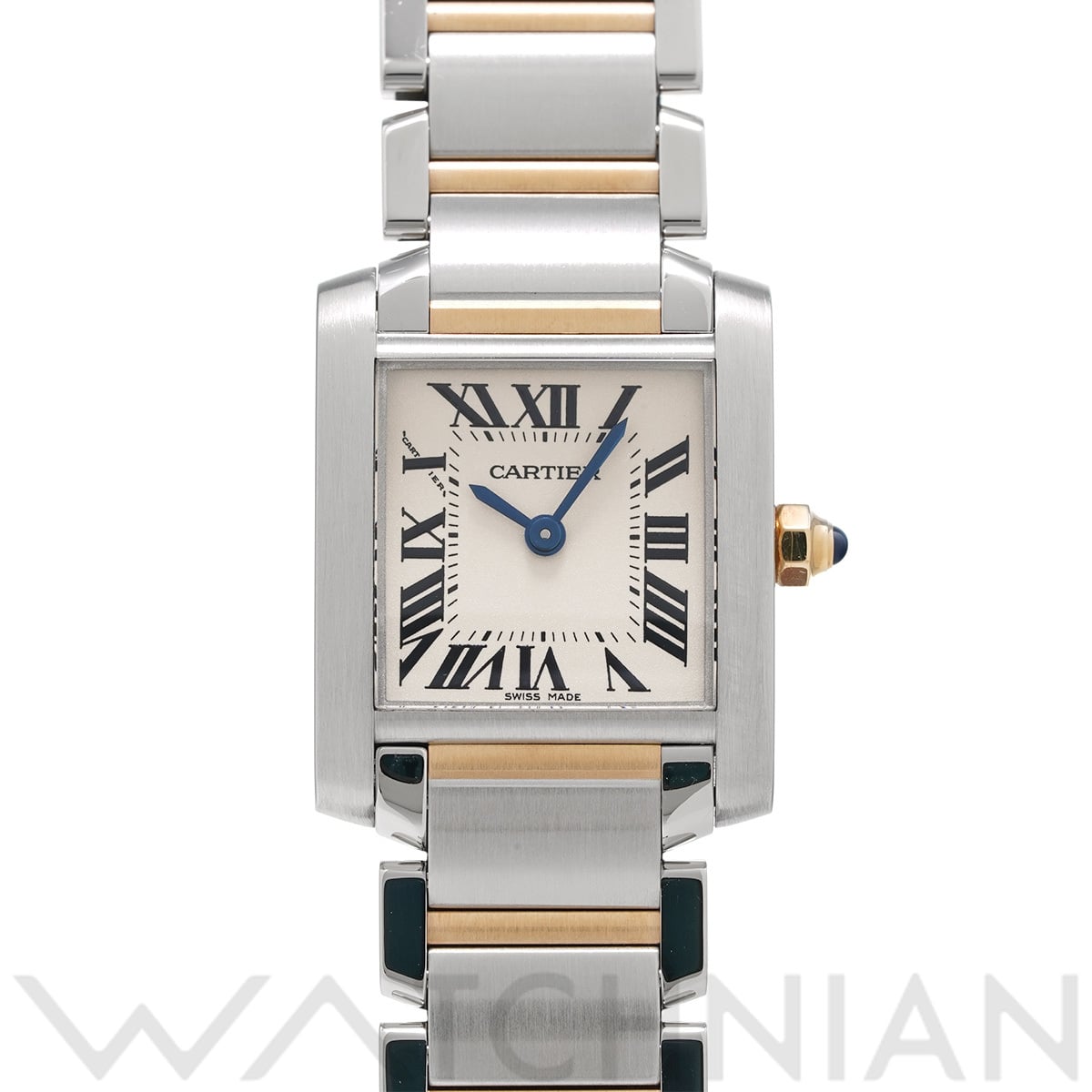 カルティエ タンク フランセーズ SM W51007Q4 シルバー レディース 時計 【中古】【wristwatch】