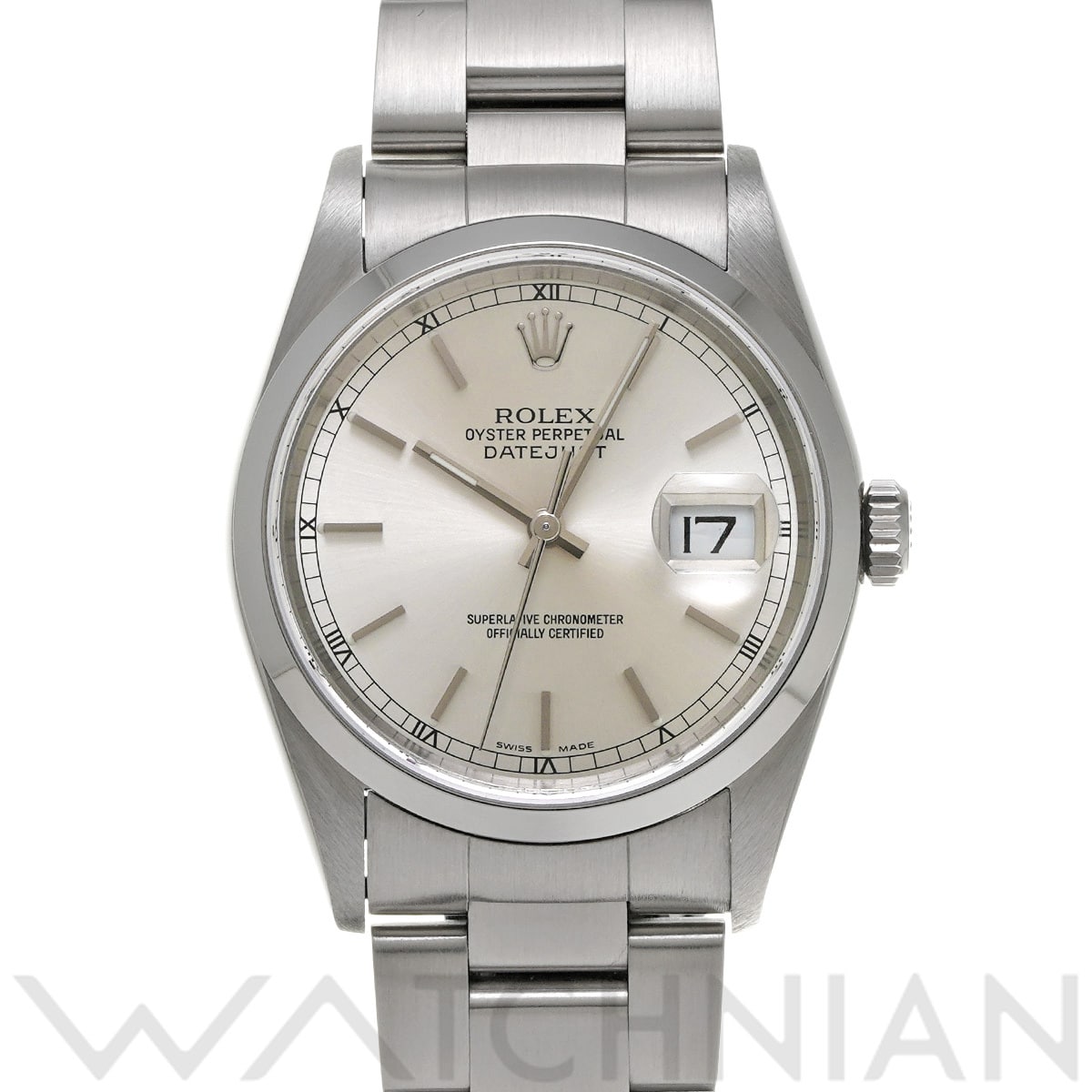 ロレックス デイトジャスト 16200 シルバー メンズ 時計 【中古】【wristwatch】