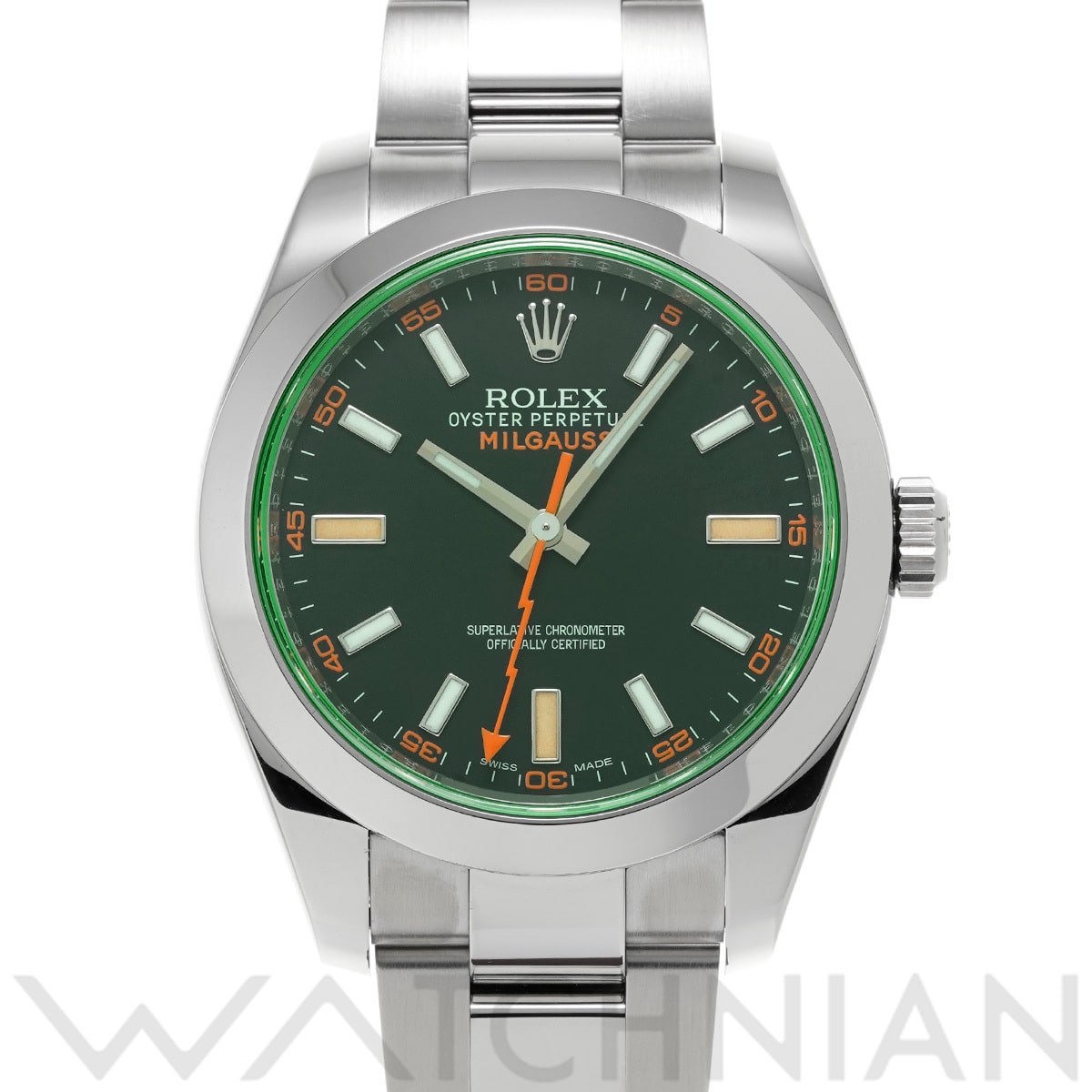 ロレックス ミルガウス 116400GV インテンスブラック メンズ 時計 【中古】【wristwatch】