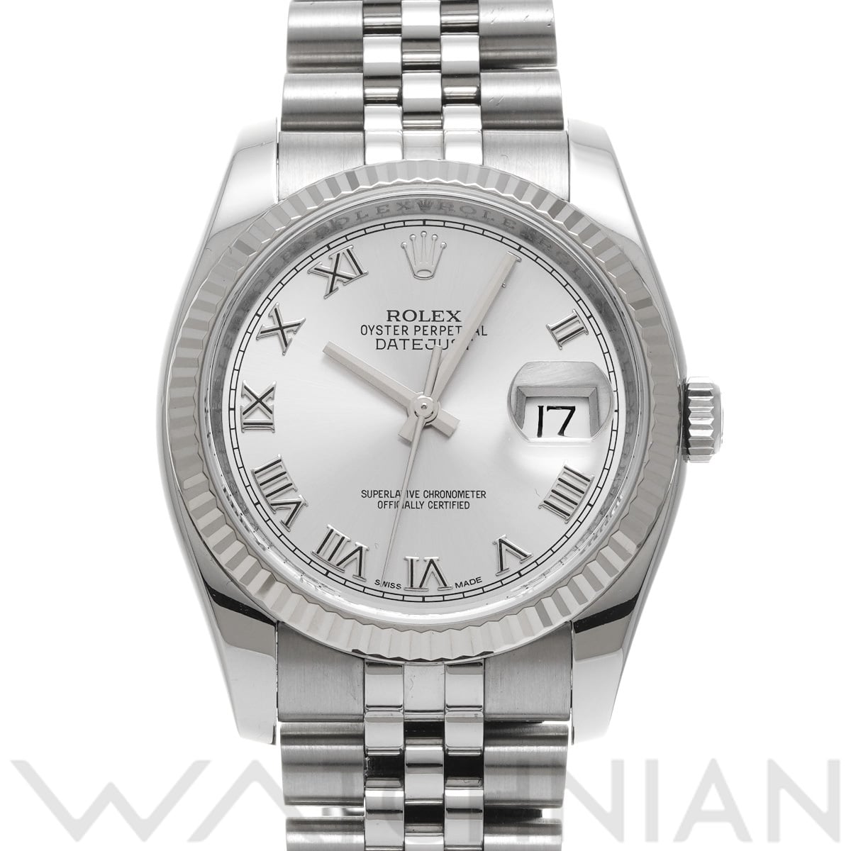 ロレックス デイトジャスト 36 116234 ホワイト メンズ 時計 【中古】【wristwatch】