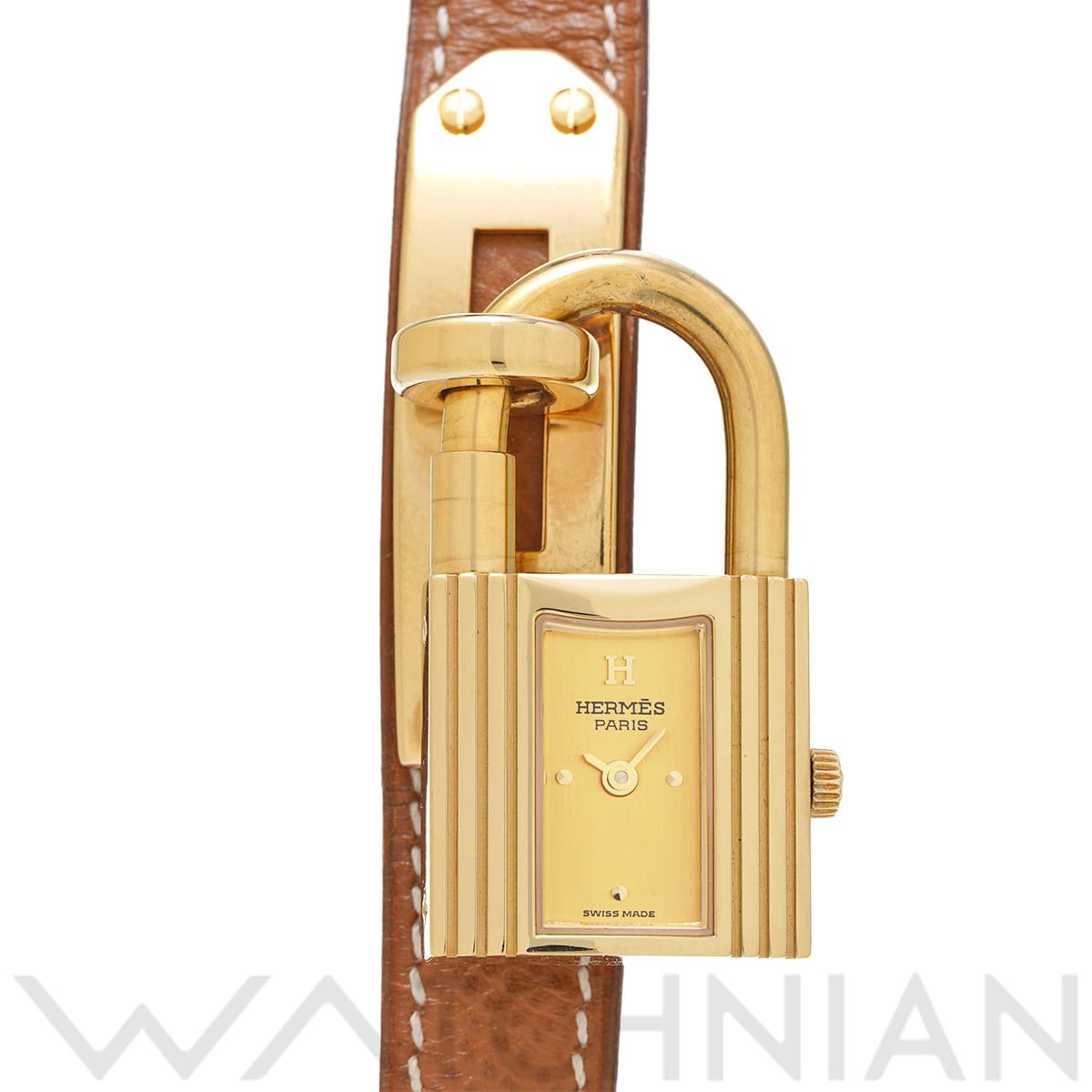 エルメス ケリーウォッチ KE1.201 ゴールド レディース 時計 【中古】【wristwatch】