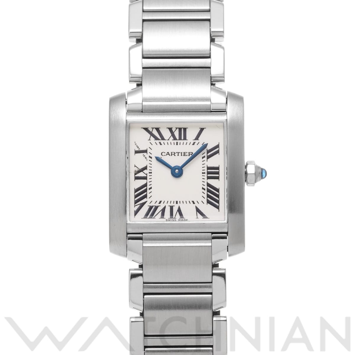 カルティエ タンクフランセーズ SM W51008Q3 シルバー レディース 時計 【中古】【wristwatch】