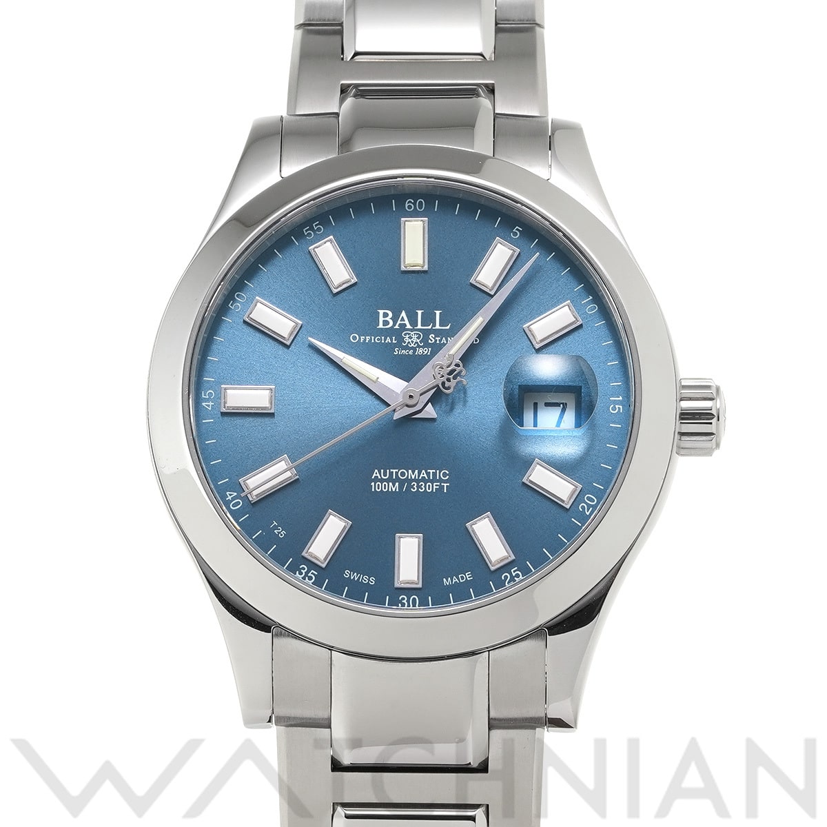 ボールウォッチ エンジニア II マーベライト NM2026C-S10J-BE ブルー メンズ 時計 【中古】【wristwatch】