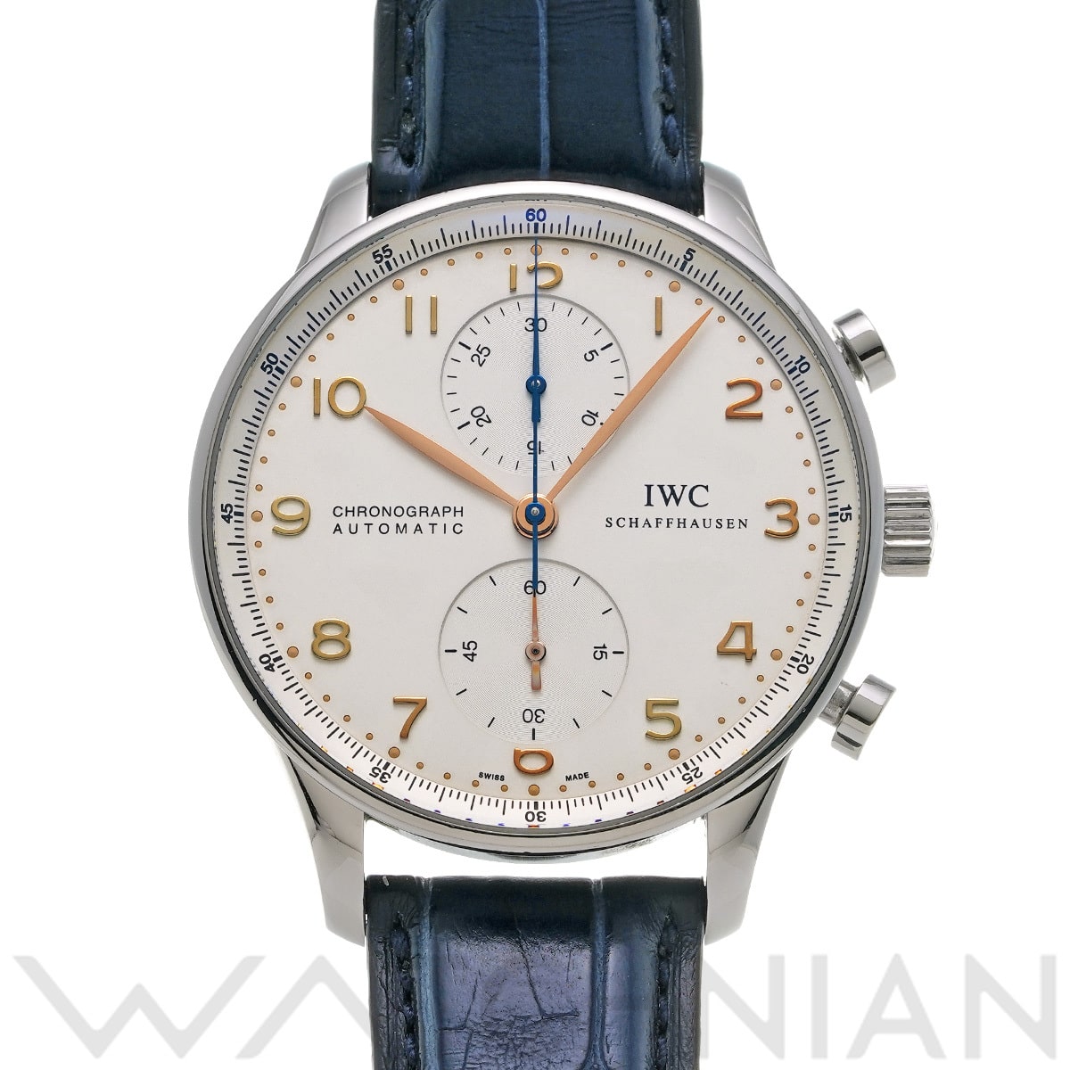 IWC ポルトギーゼ クロノグラフ IW371401 シルバー メンズ 時計 【中古】【wristwatch】