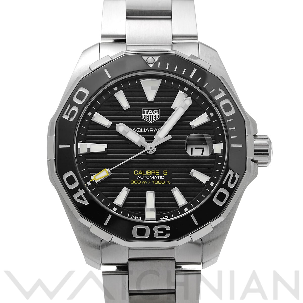 タグ ホイヤー アクアレーサー キャリバー5 WAY201A.BA0927 ブラック メンズ 時計 【中古】【wristwatch】