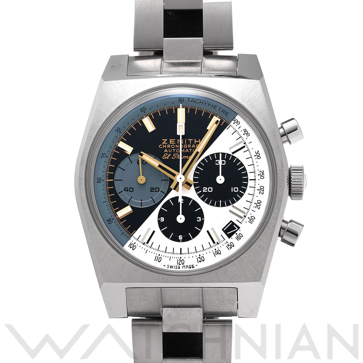 ゼニス クロノマスター A384 リバイバル ルパン三世 ファイナルエディション 95.L384.400/50.M384 ブラック/ギルト/クリームホワイト メンズ 時計 【中古】【wristwatch】