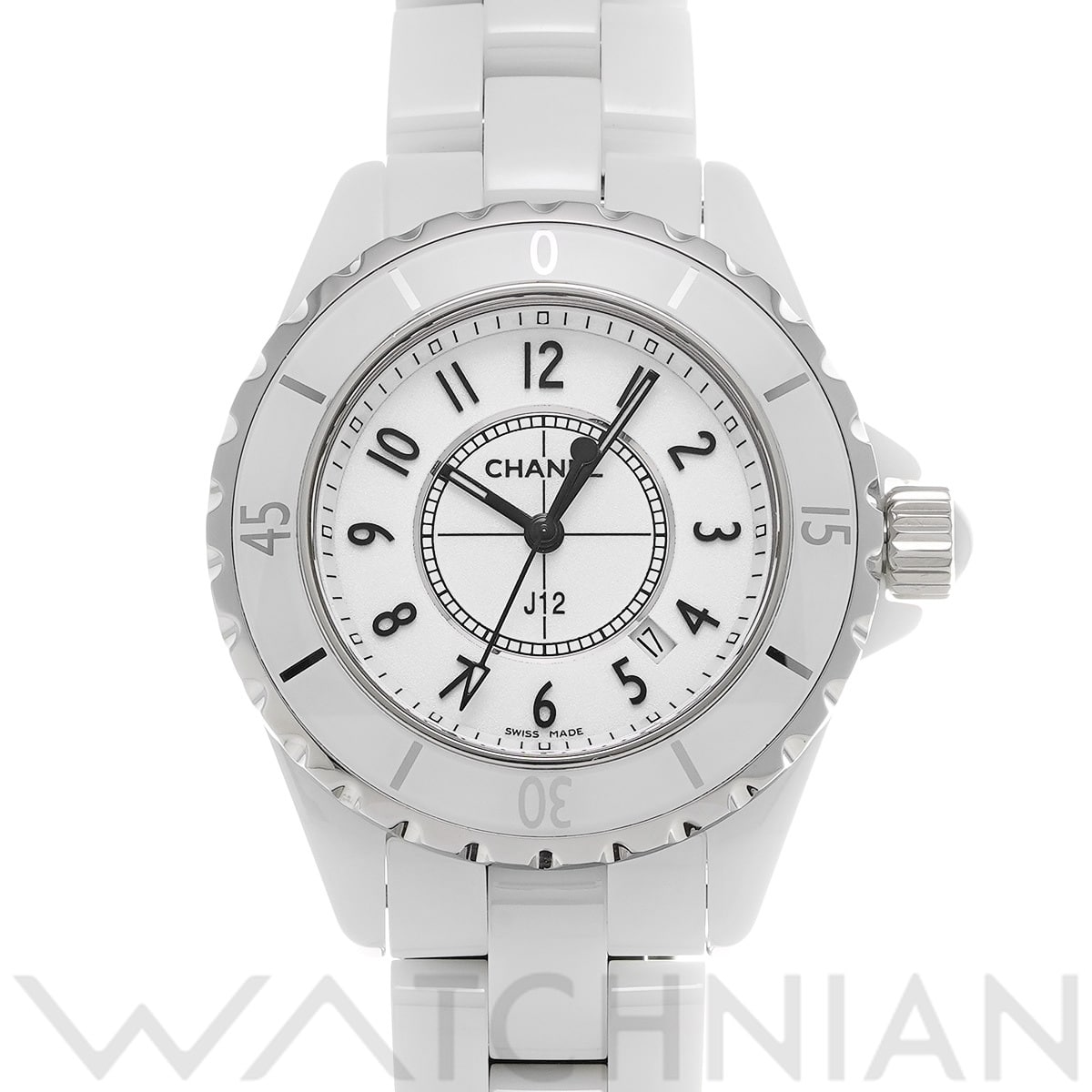 シャネル J12 33MM H0968 ホワイト レディース 時計 【中古】【wristwatch】