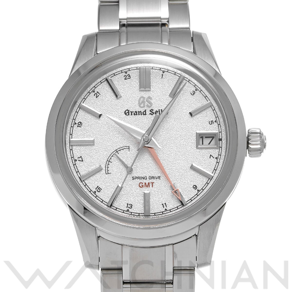 グランドセイコー エレガンスコレクション スプリングドライブ GMT SBGE269 シルバー メンズ 時計 【中古】【wristwatch】