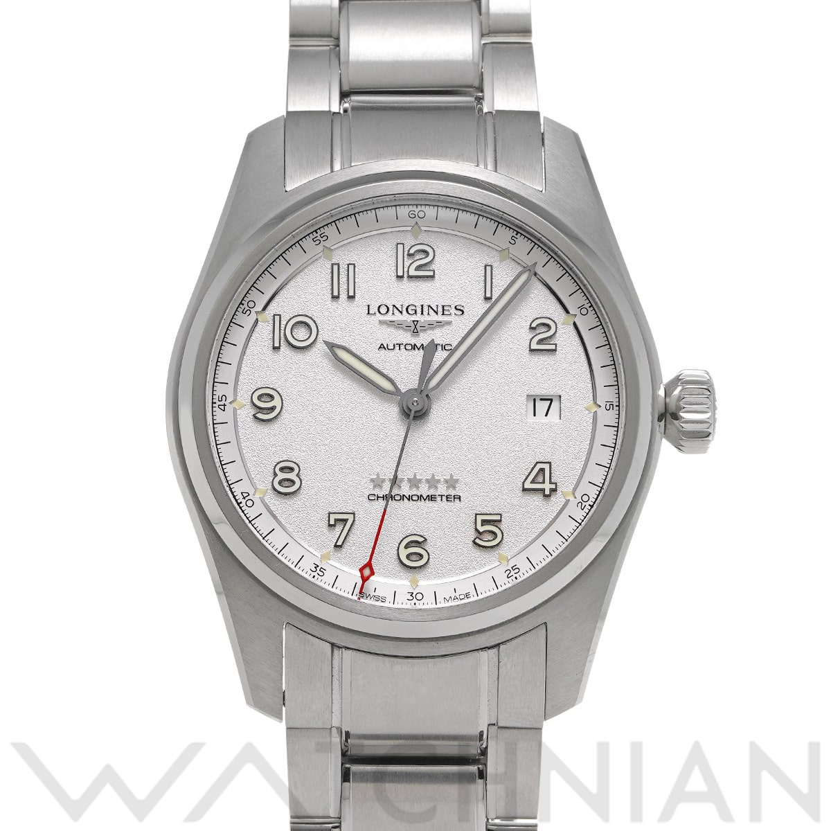 ロンジン スピリット L3.810.4.73.6 シルバー メンズ 時計 【中古】【wristwatch】