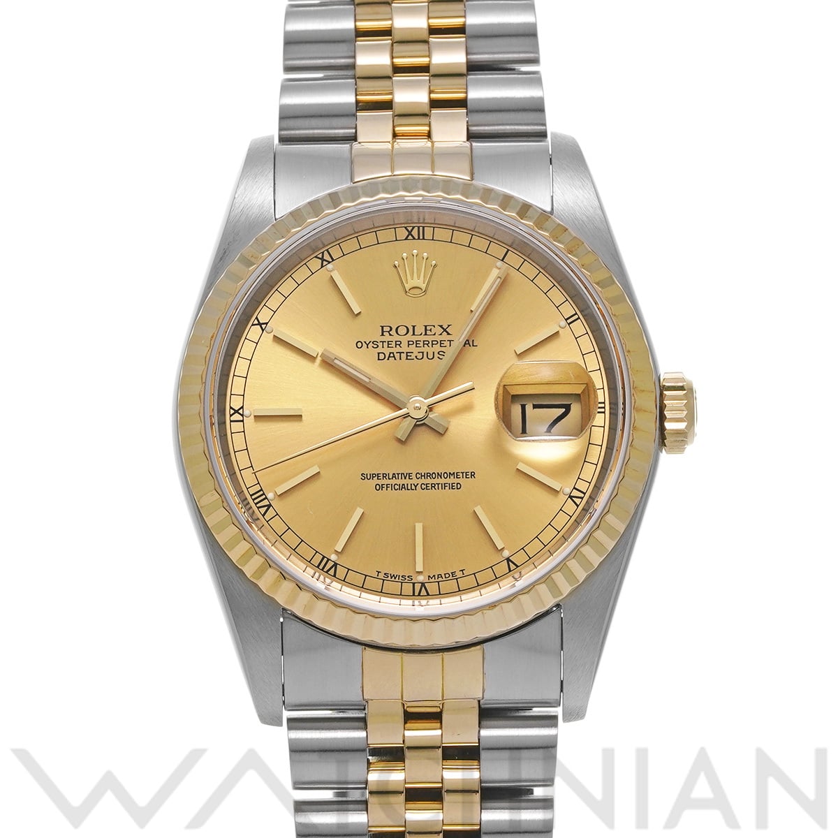 ロレックス デイトジャスト 16233 シャンパン メンズ 時計 【中古】【wristwatch】