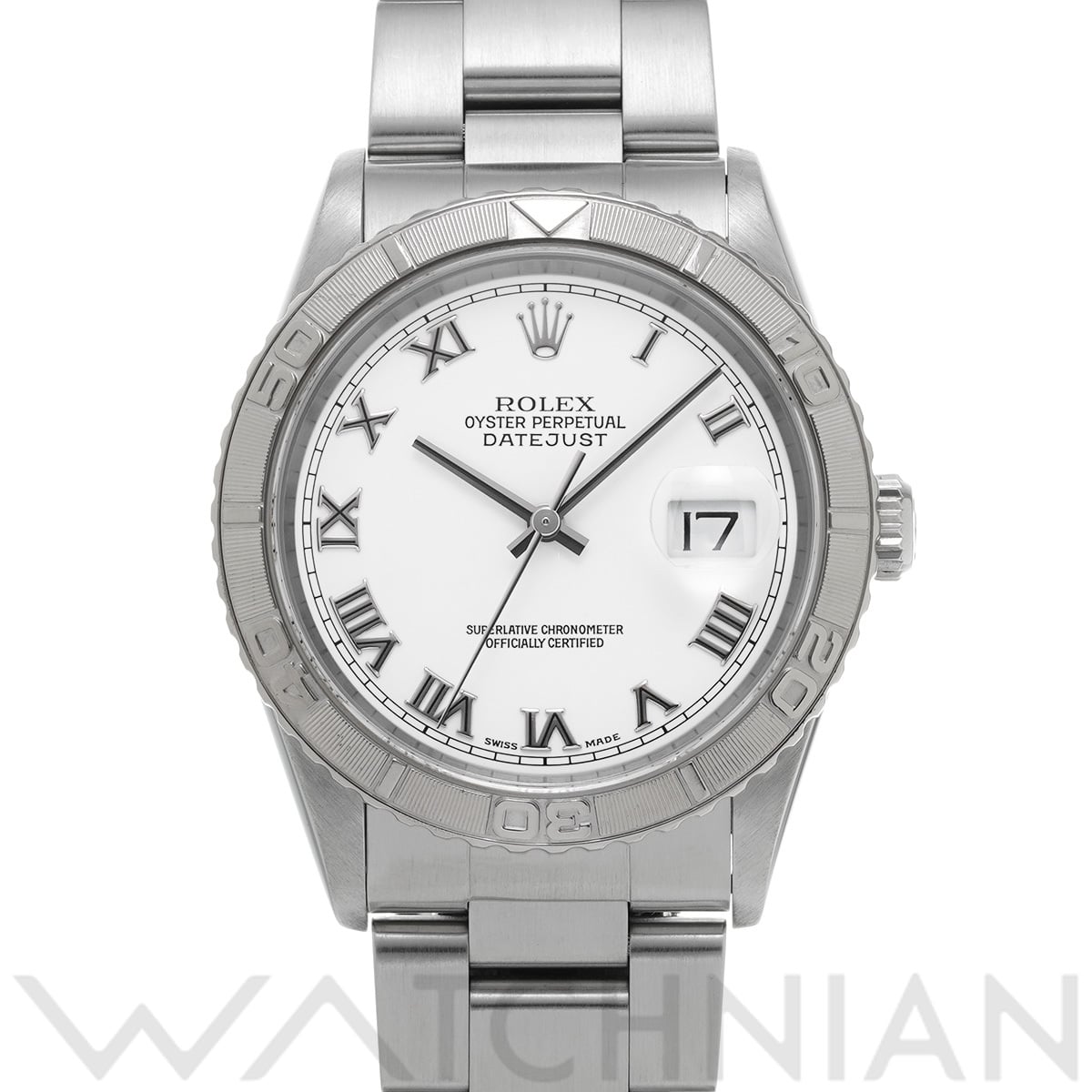 ロレックス デイトジャスト サンダーバード 16264 ホワイト メンズ 時計 【中古】【wristwatch】