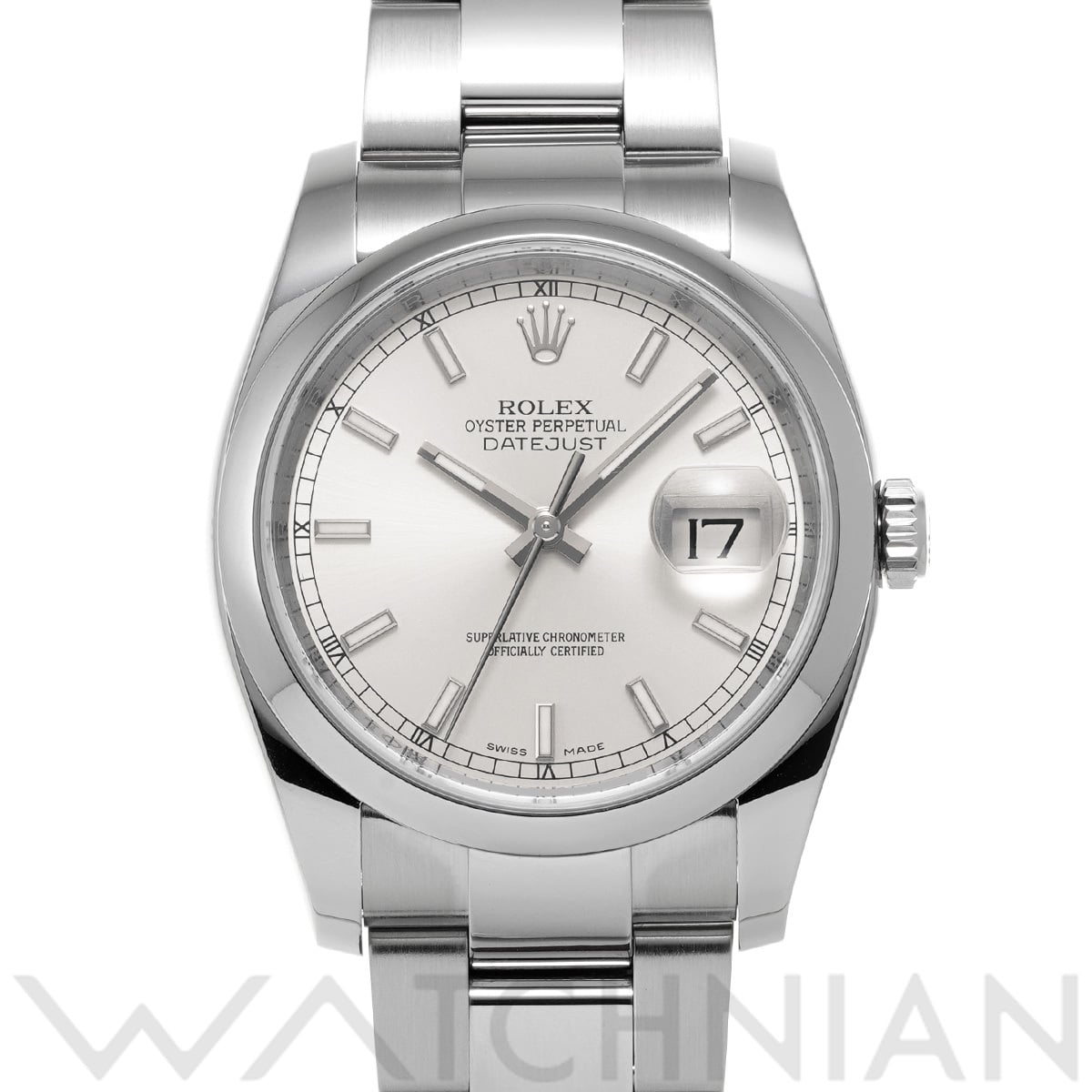 ロレックス デイトジャスト 36 116200 シルバー メンズ 時計 【中古】【wristwatch】