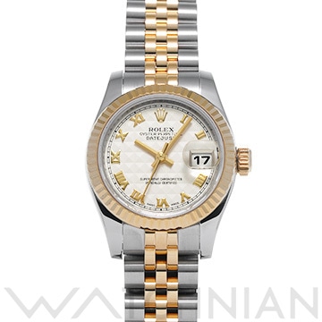 ロレックス レディ デイトジャスト 26 179173 アイボリーピラミッド レディース 時計 【中古】【wristwatch】