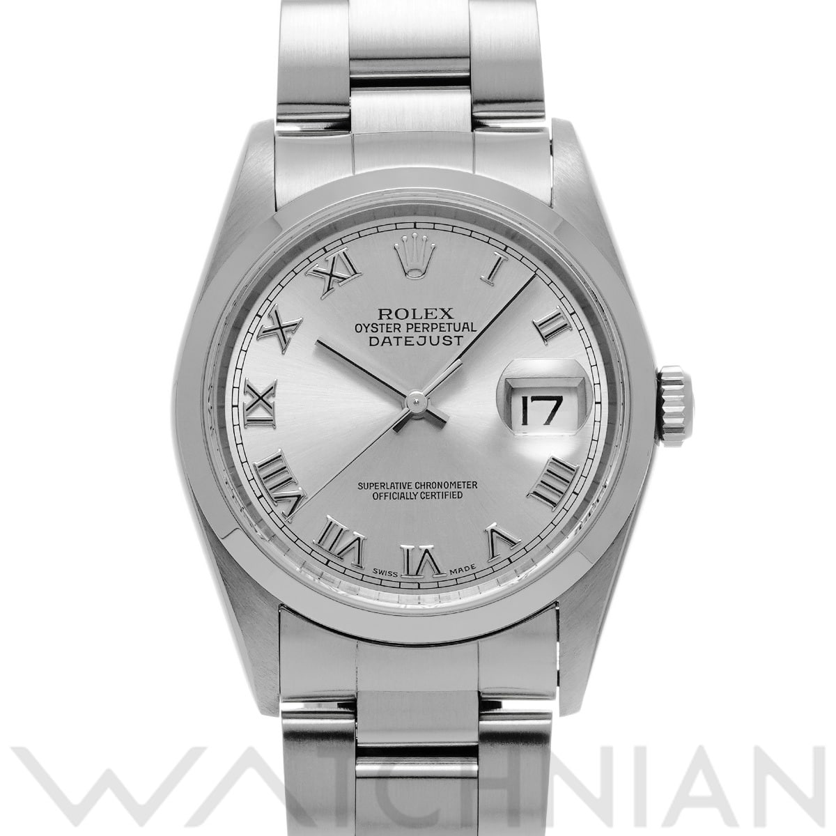 ロレックス デイトジャスト 16200 シルバー メンズ 時計 【中古】【wristwatch】